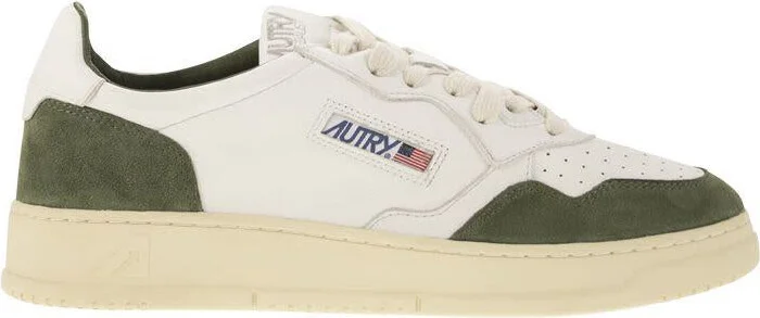 Autry Medalist Low - Sneakers In Goatskin And Suede