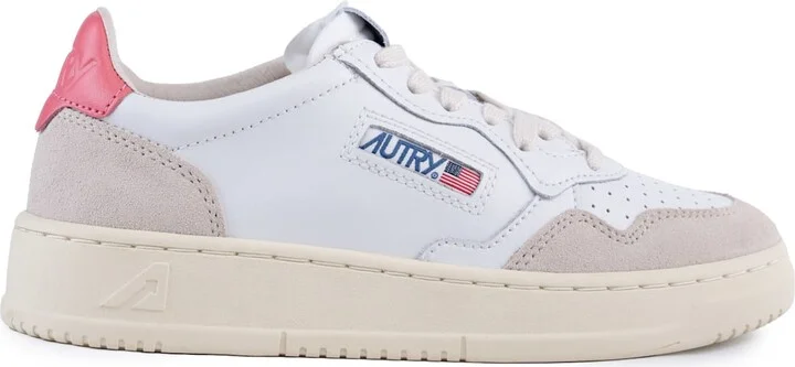 Autry Medalist Low Sneakers In Leather And Suede