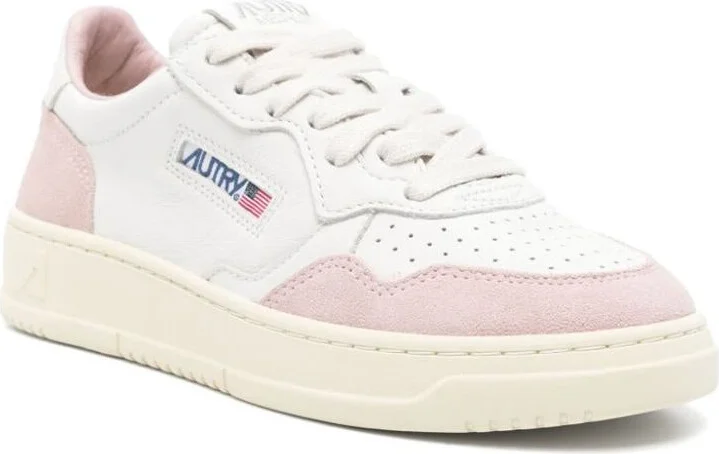 Autry 'Medalist Low' Sneakers In Leather With Suede Inserts - Image 4