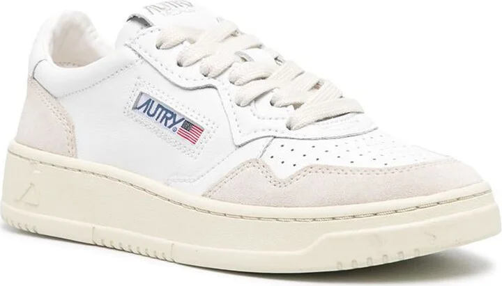 Autry 'Medalist Low' Sneakers In Leather With Suede Inserts - Image 2