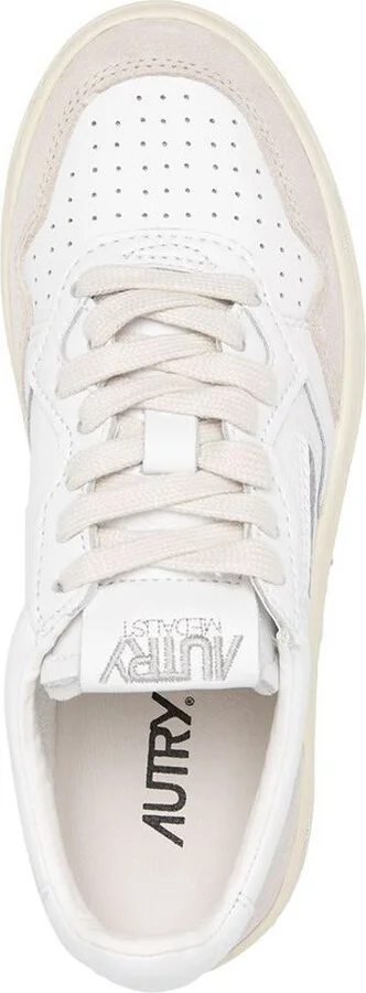 Autry 'Medalist Low' Sneakers In Leather With Suede Inserts - Image 4