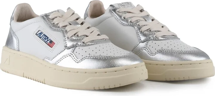 Autry Medalist Low Sneakers In Two-tone Leather - Image 4
