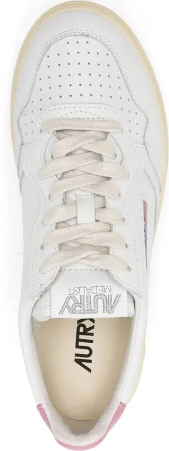 Autry Medalist Low Sneakers In White And Polignac Leather Shoes - Image 4