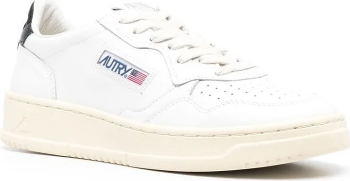 Autry 'Medalist Low' Sneakers In White Leather - Image 3