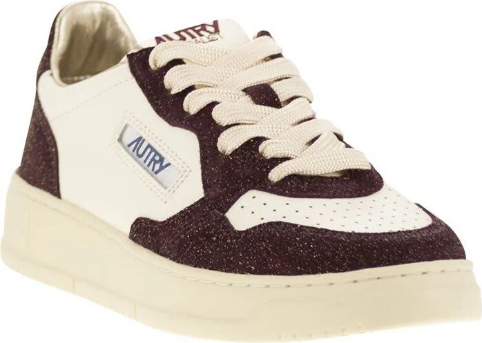 Autry Medalist Low - Sneakers With Two-Tone Glitter - Image 2