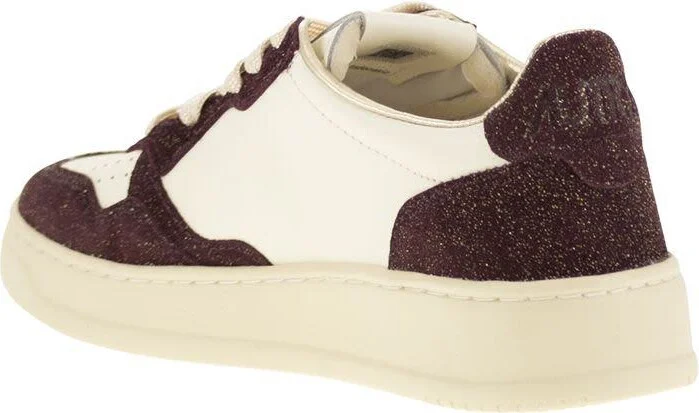 Autry Medalist Low - Sneakers With Two-Tone Glitter - Image 3