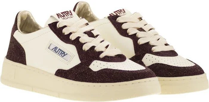 Autry Medalist Low - Sneakers With Two-Tone Glitter - Image 4