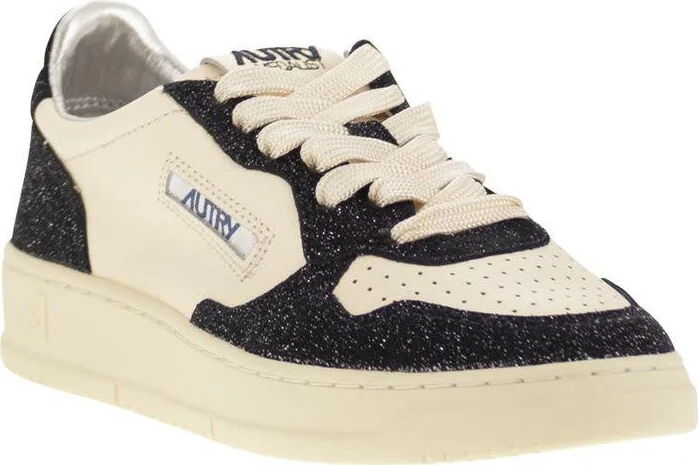 Autry Medalist Low - Sneakers With Two-Tone Glitter - Image 2