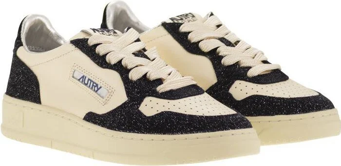 Autry Medalist Low - Sneakers With Two-Tone Glitter - Image 4