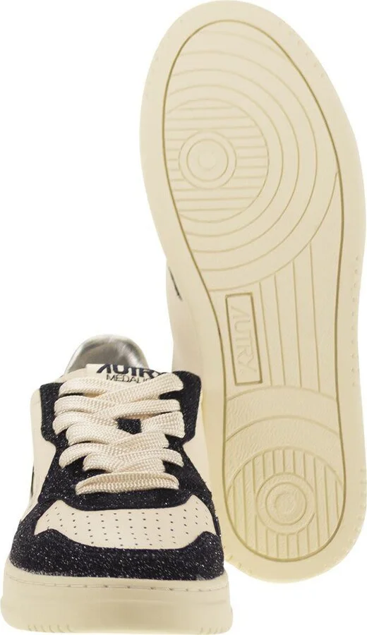 Autry Medalist Low - Sneakers With Two-Tone Glitter - Image 5