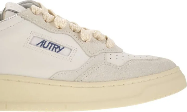 Autry Medalist Low - Sneakers With Two-Tone Glitter - Image 6