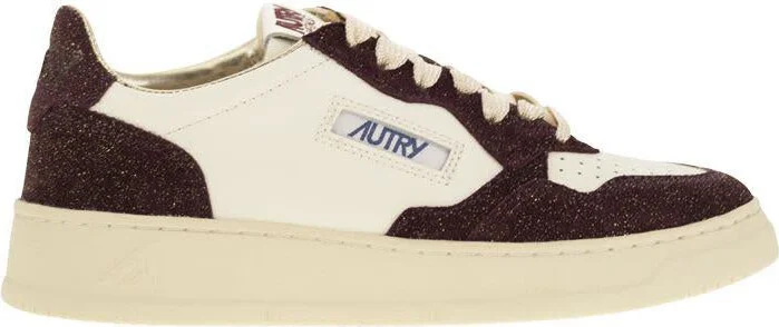 Autry Medalist Low - Sneakers With Two-Tone Glitter