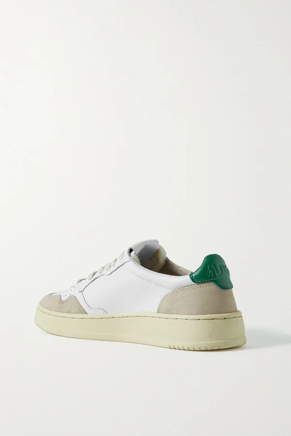 Autry - Medalist Low Suede And Leather Sneakers - White - Image 3