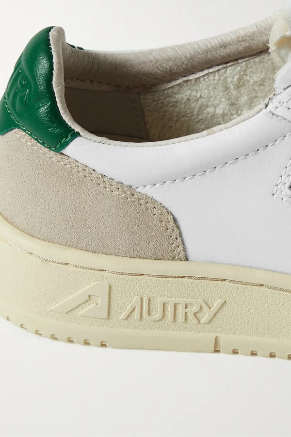 Autry - Medalist Low Suede And Leather Sneakers - White - Image 4