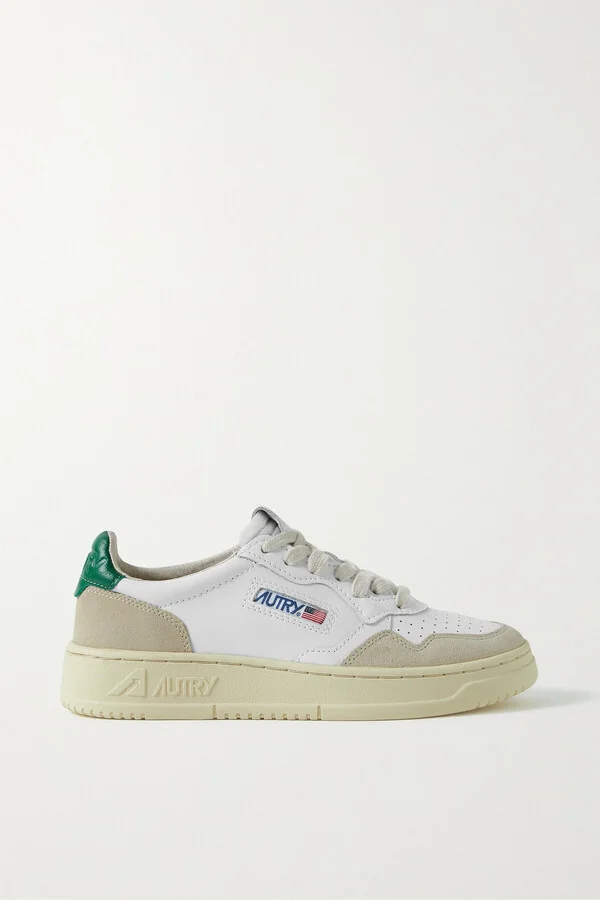Autry - Medalist Low Suede And Leather Sneakers - White