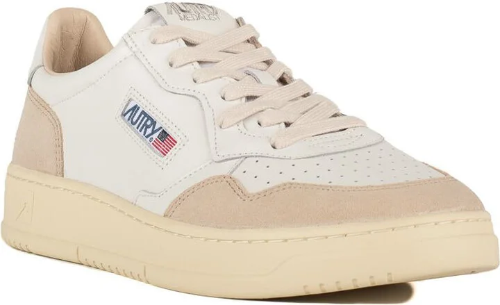 Autry Medalist Low Suede And White Leather Sneakers - Image 3
