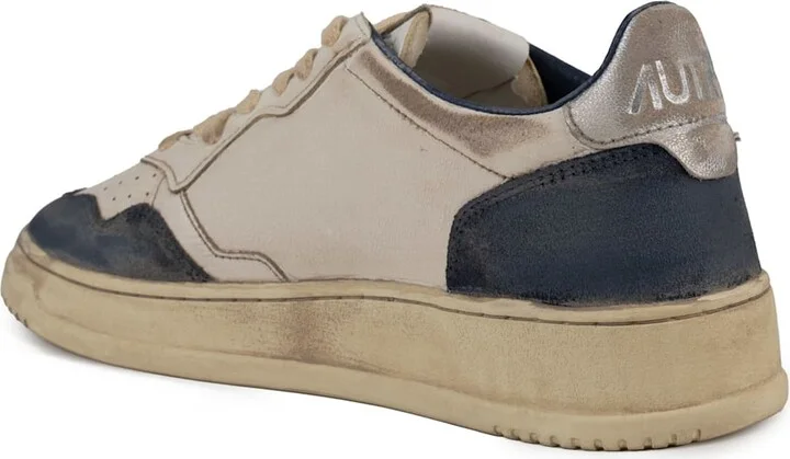 Autry Medalist Low Super Vintage Sneakers In Leather And Suede - Image 2