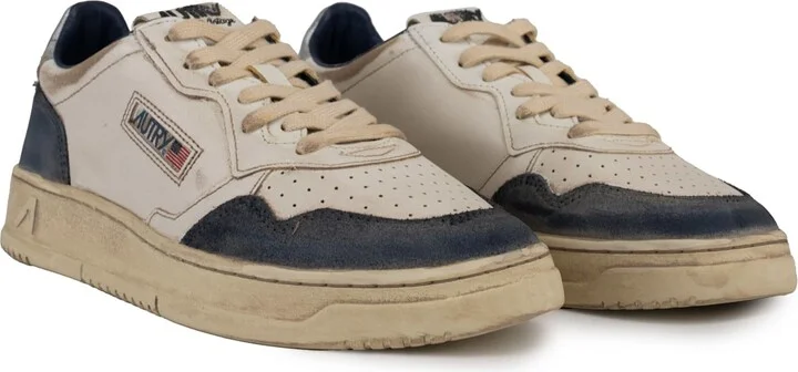 Autry Medalist Low Super Vintage Sneakers In Leather And Suede - Image 4