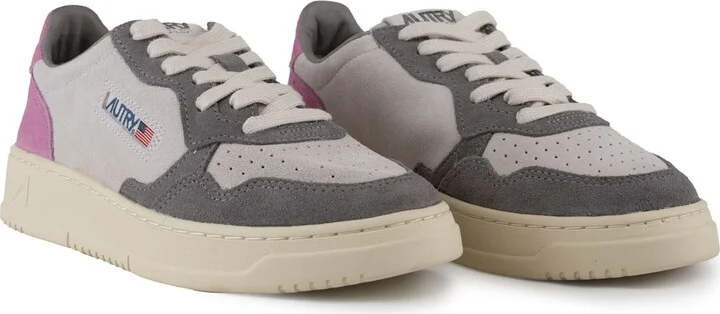 Autry Medalist Low Tricolor Suede Sneakers - Image 4