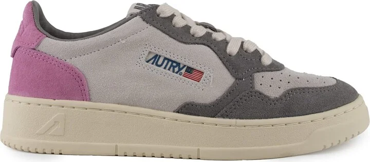 Autry Medalist Low Tricolor Suede Sneakers