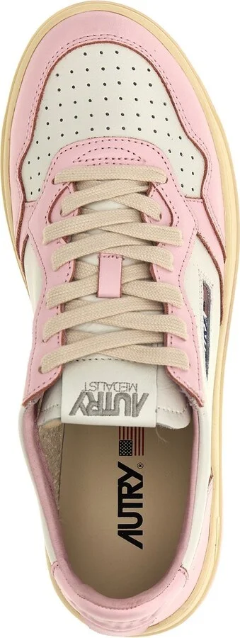 Autry Medalist Low - Two-Tone Leather Sneakers - Image 4