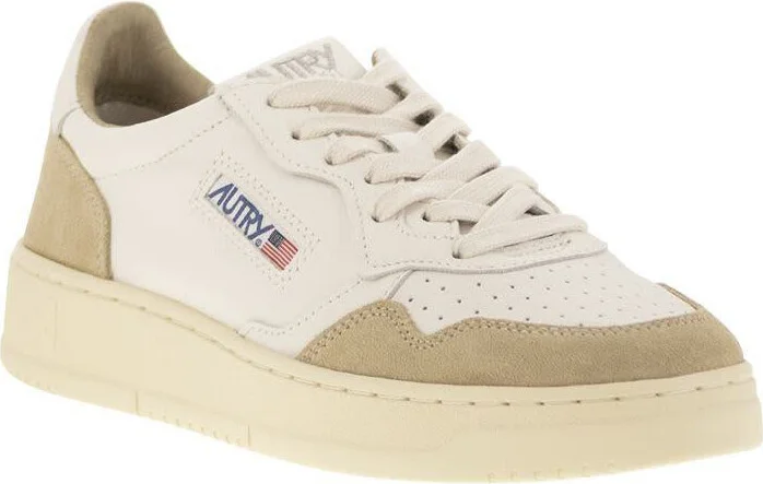 Autry Medalist Low - Two-Tone Leather Sneakers - Image 2
