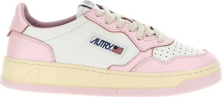 Autry Medalist Low - Two-Tone Leather Sneakers
