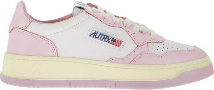 Autry Medalist Low - Two-Tone Leather Sneakers