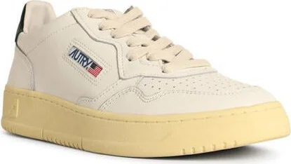 Autry 'Medalist Low' White And Green Leather Sneakers - Image 2