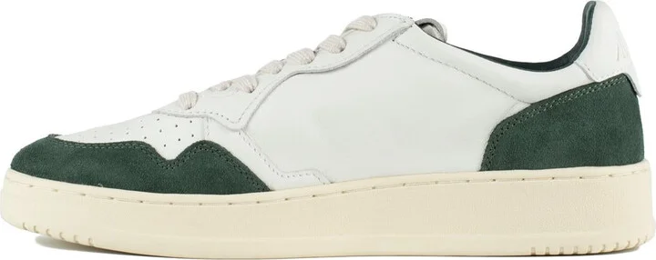 Autry Medalist Low White Leather And Suede Bottle Sneakers - Image 2