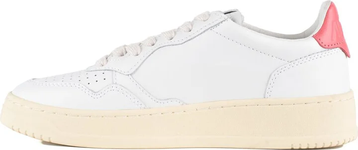 Autry Medalist Low White Leather And Tearose Sneakers - Image 2