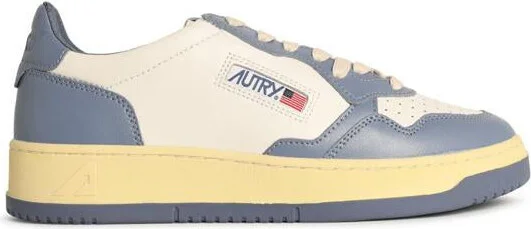 Autry 'Medalist Low' White Leather And 'Tempest' Sneakers
