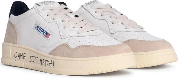 Autry 'Medalist Low' White Leather Sneakers - Image 2