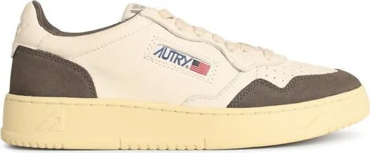 Autry 'Medalist Low' White Leather Sneakers