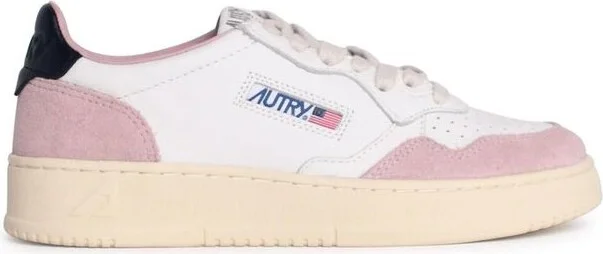Autry 'Medalist Low' White Leather Sneakers