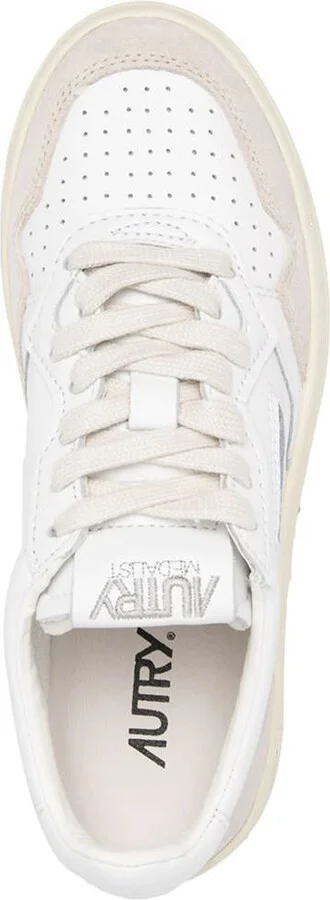 Autry Medalist Low Wom Leat/Suede White - Image 4