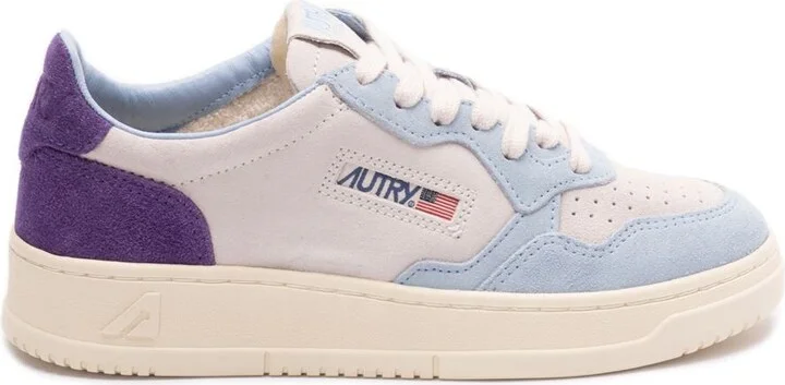 Autry Medalist Low Wom Tric/Suede Shoes