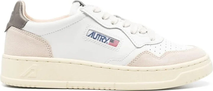 Autry Medalist Low Woman Leat/Suede Shoes