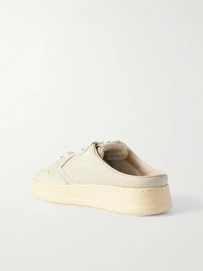 Autry - Medalist Mule Leather Sneakers - Off-white - Image 3