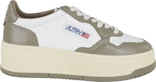 Autry Medalist Platform Lace-Up Sneakers