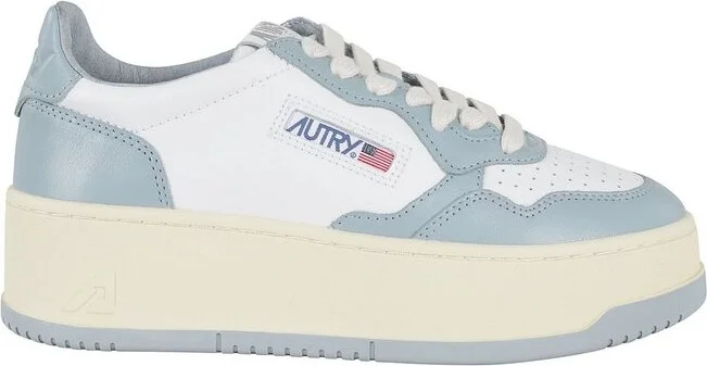 Autry Medalist Platform Lace-Up Sneakers
