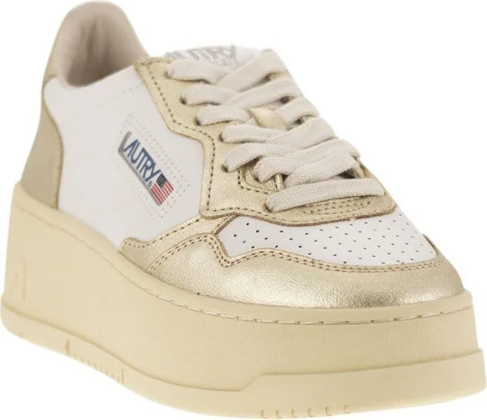 Autry Medalist Platform - Leather Trainers - Image 2