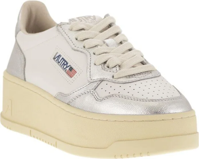 Autry Medalist Platform - Leather Trainers - Image 2