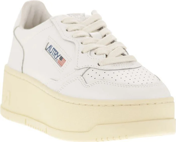 Autry Medalist Platform - Leather Trainers - Image 2
