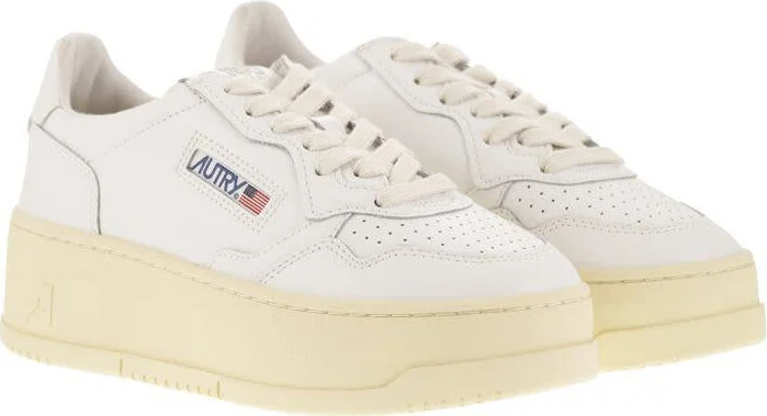 Autry Medalist Platform - Leather Trainers - Image 4