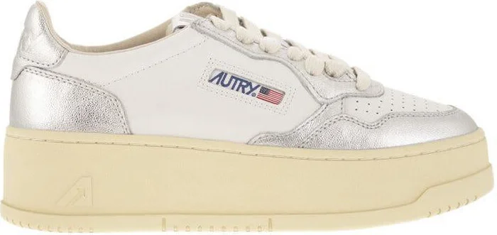 Autry Medalist Platform - Leather Trainers