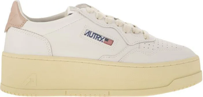 Autry Medalist Platform - Leather Trainers