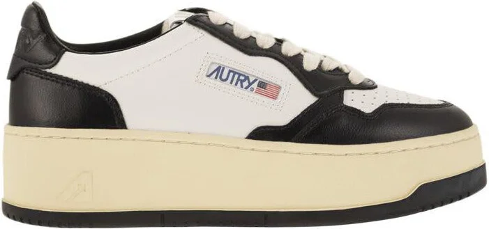 Autry Medalist Platform - Leather Trainers
