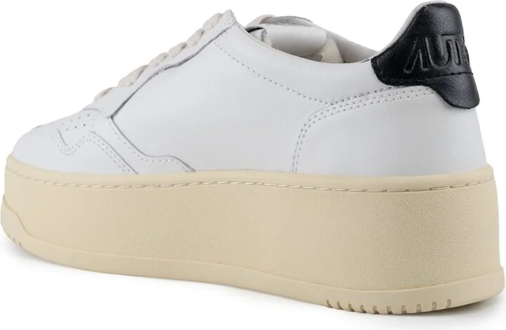 Autry Medalist Platform Sneakers In Leather - Image 2