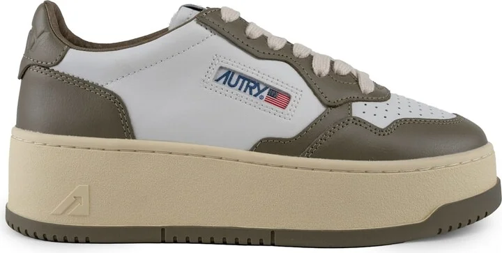 Autry Medalist Platform Sneakers In Leather